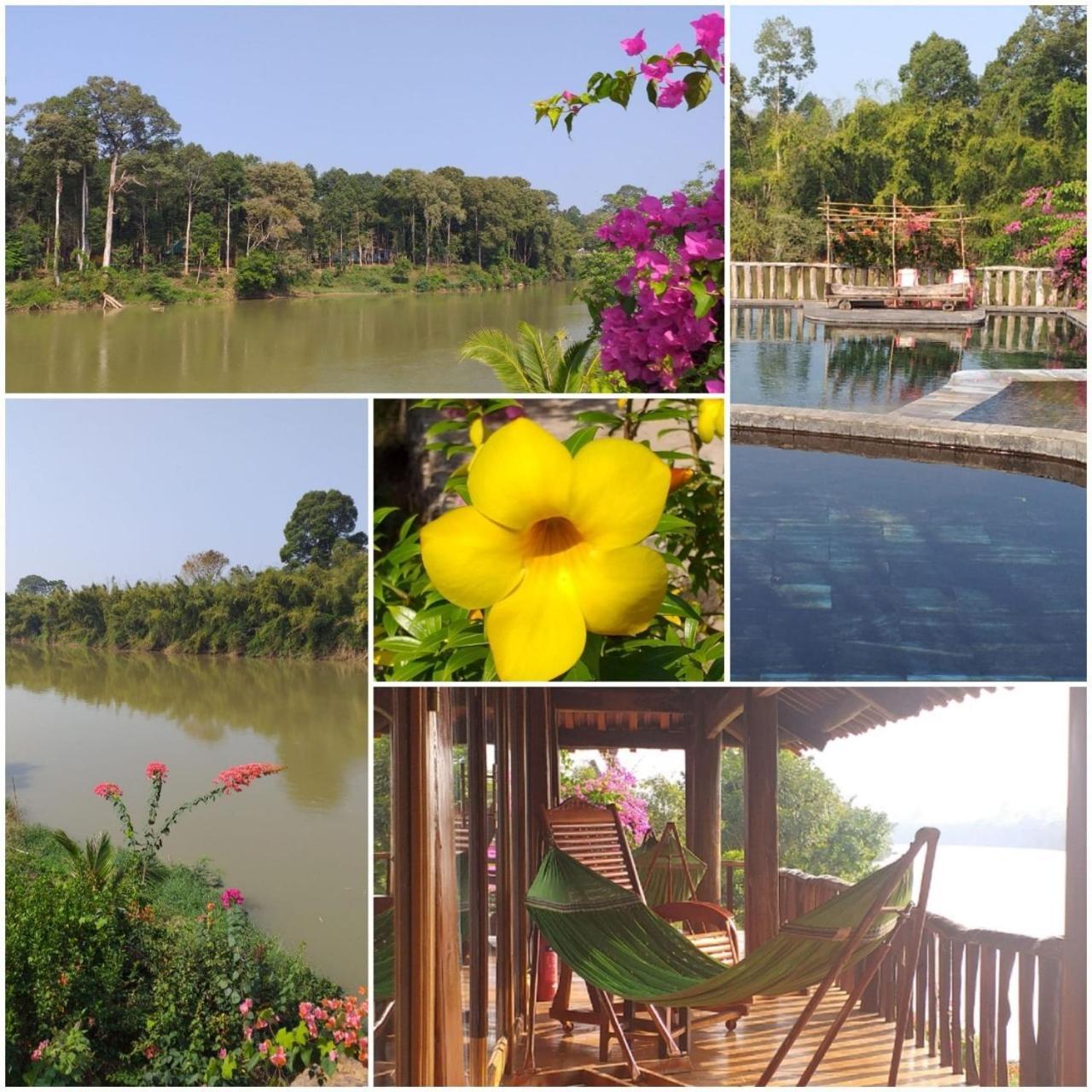 Green Bamboo Lodge Resort Cat Tien Bagian luar foto