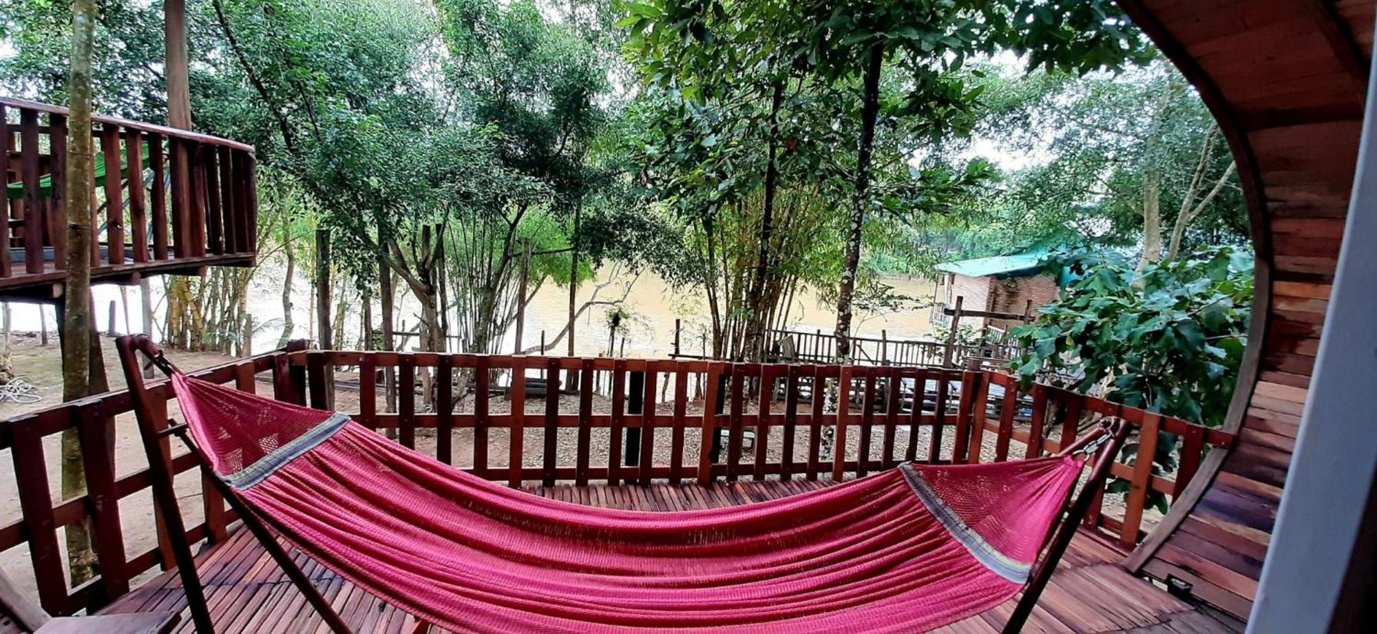 Green Bamboo Lodge Resort Cat Tien Bagian luar foto